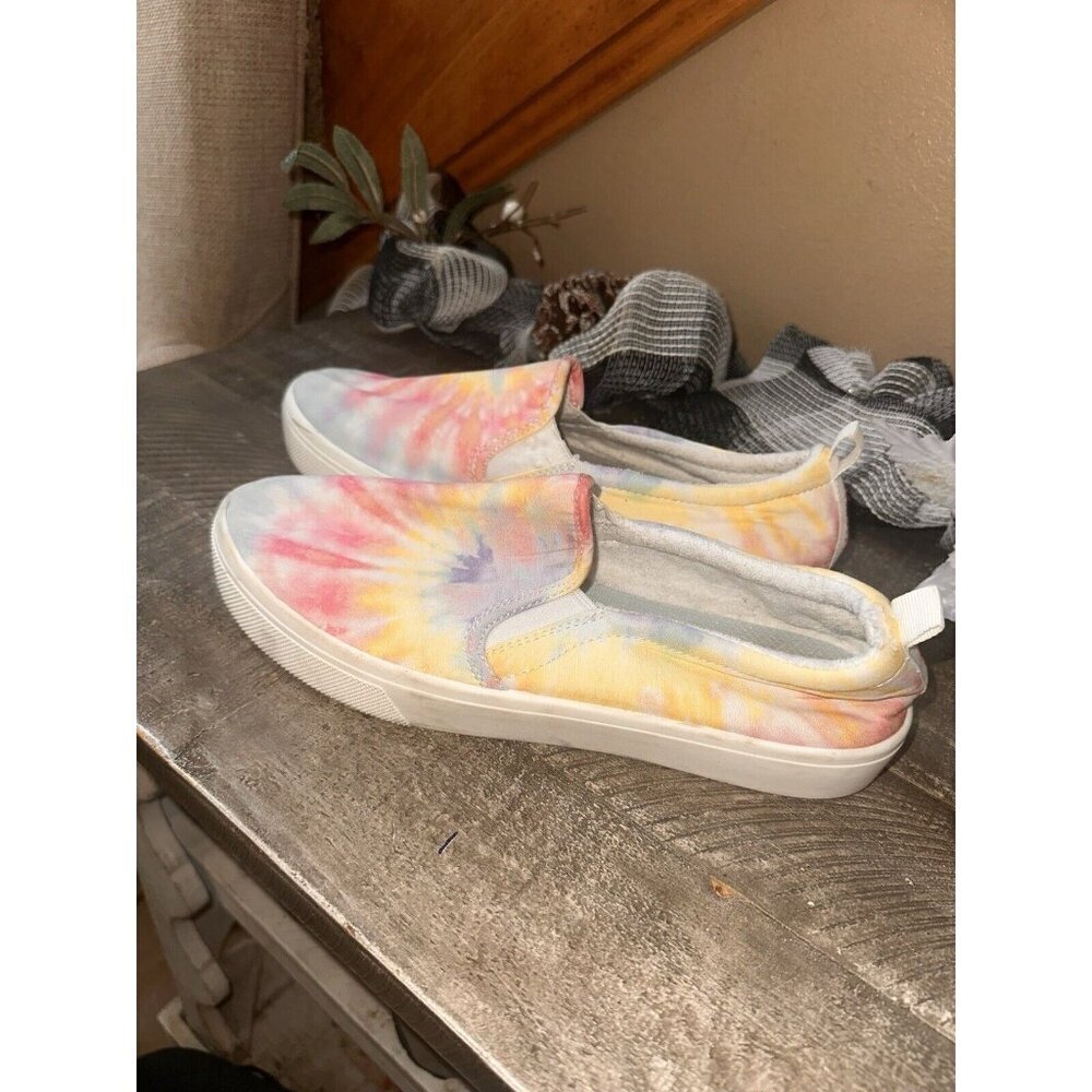 Skechers Womens Sneaker Shoes Sz 9.5 Tye Dye Lavender Scented Sole
